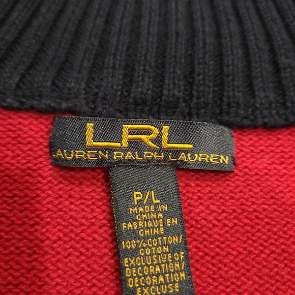 Lauren Ralph Lauren Red and Black Sweater - Picture 3 of 8